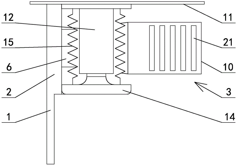 A marine container positioning guide rail device