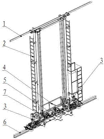 High speed stacker for semisteel blank storeroom