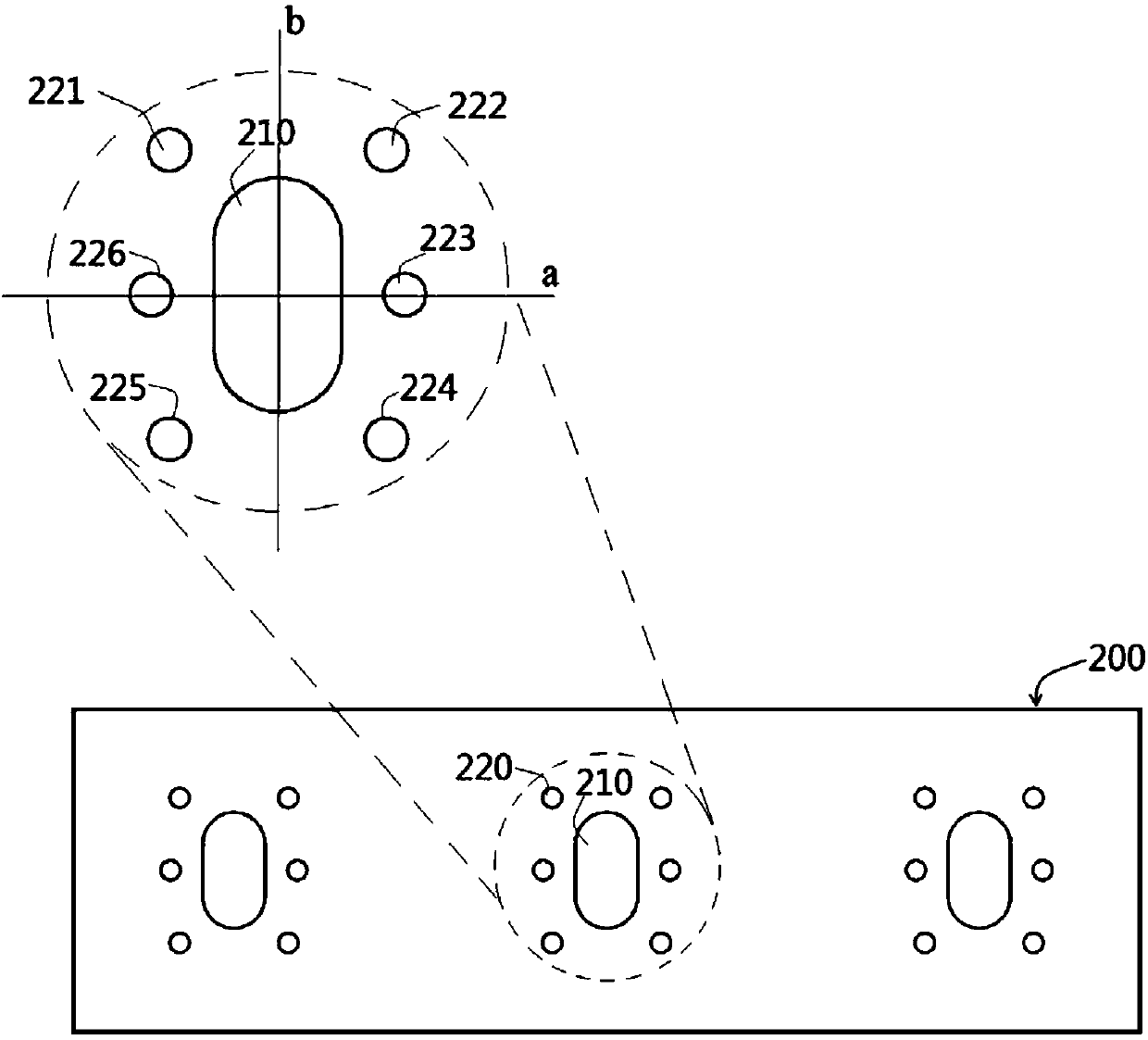 Jet plate used for noodle cooking furnace