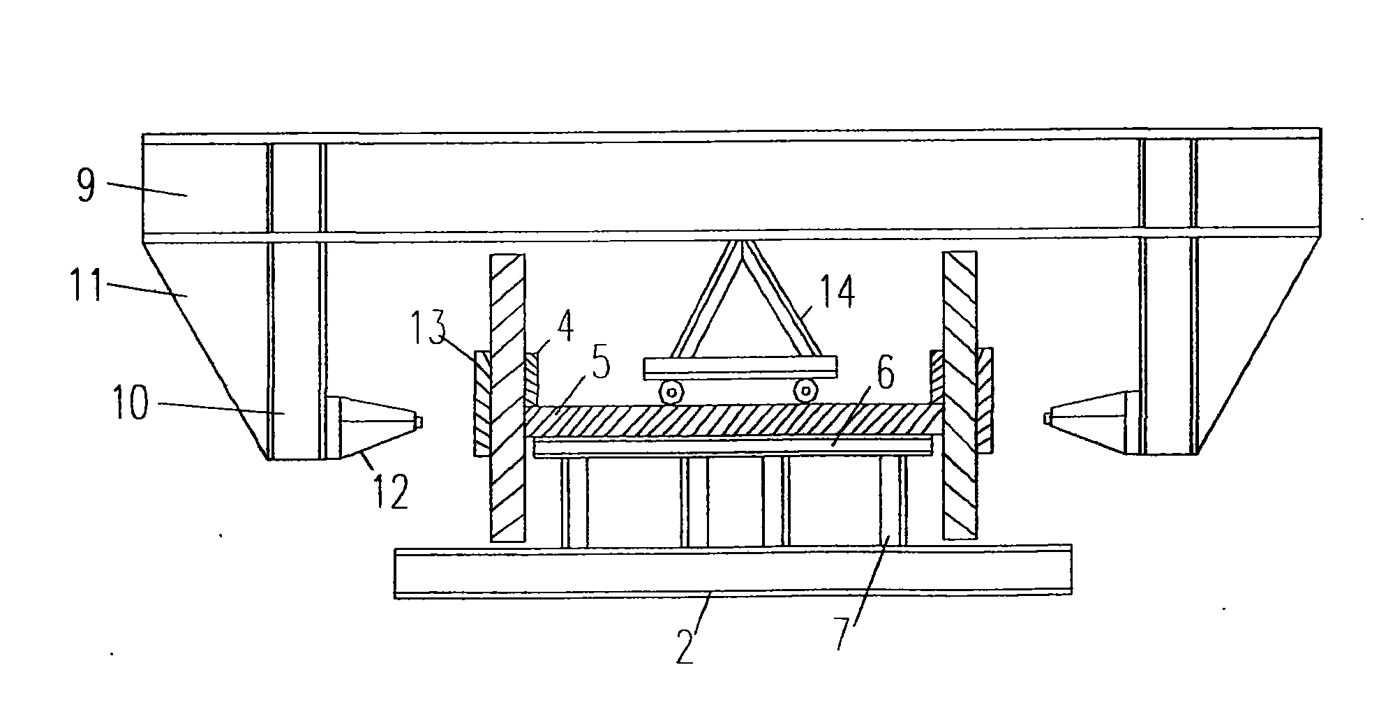 Pairing method of H-section steel for super-large crane beams