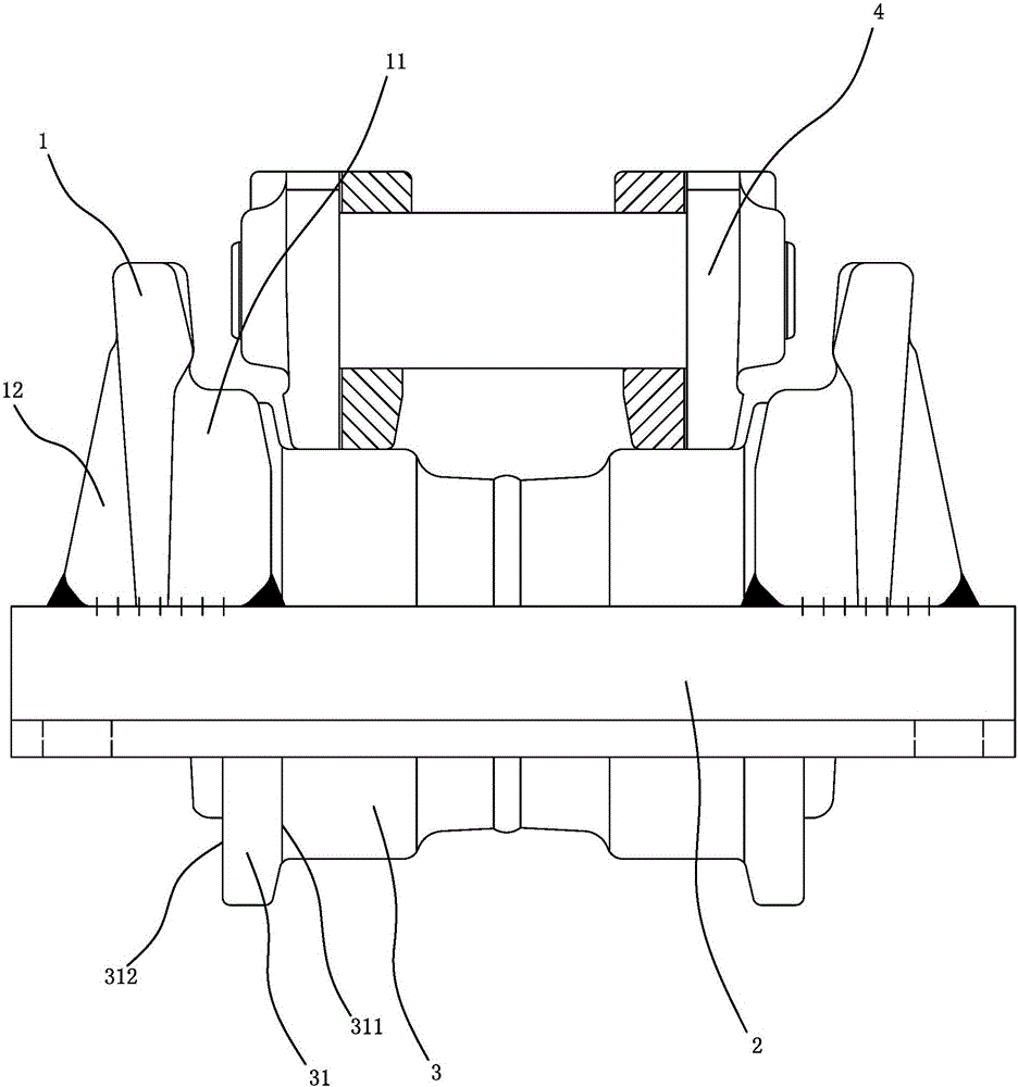 Protection chain mechanism and caterpillar band walking device