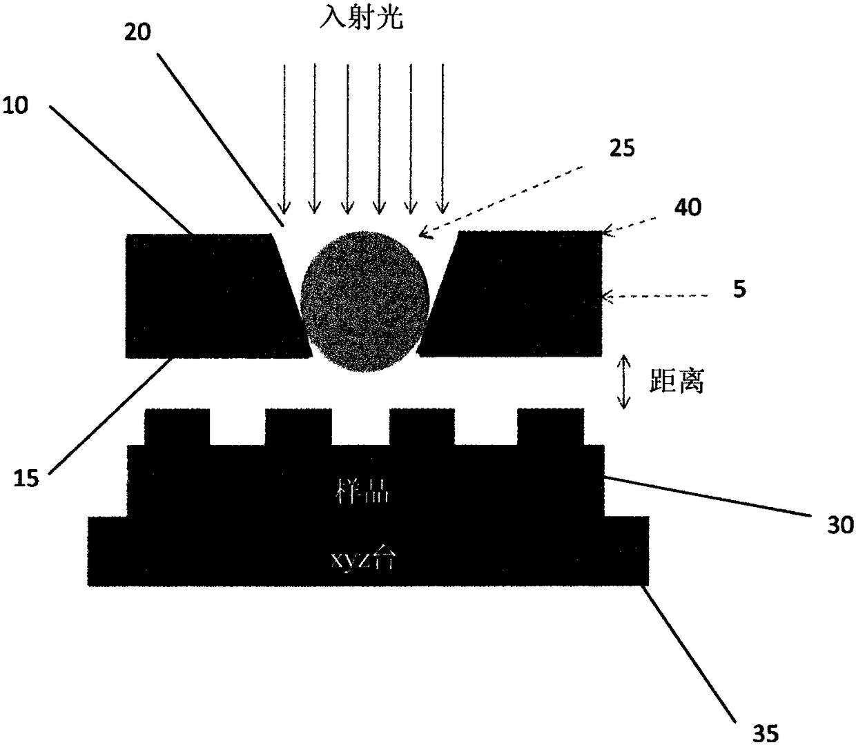 Membrane for retaining a microsphere