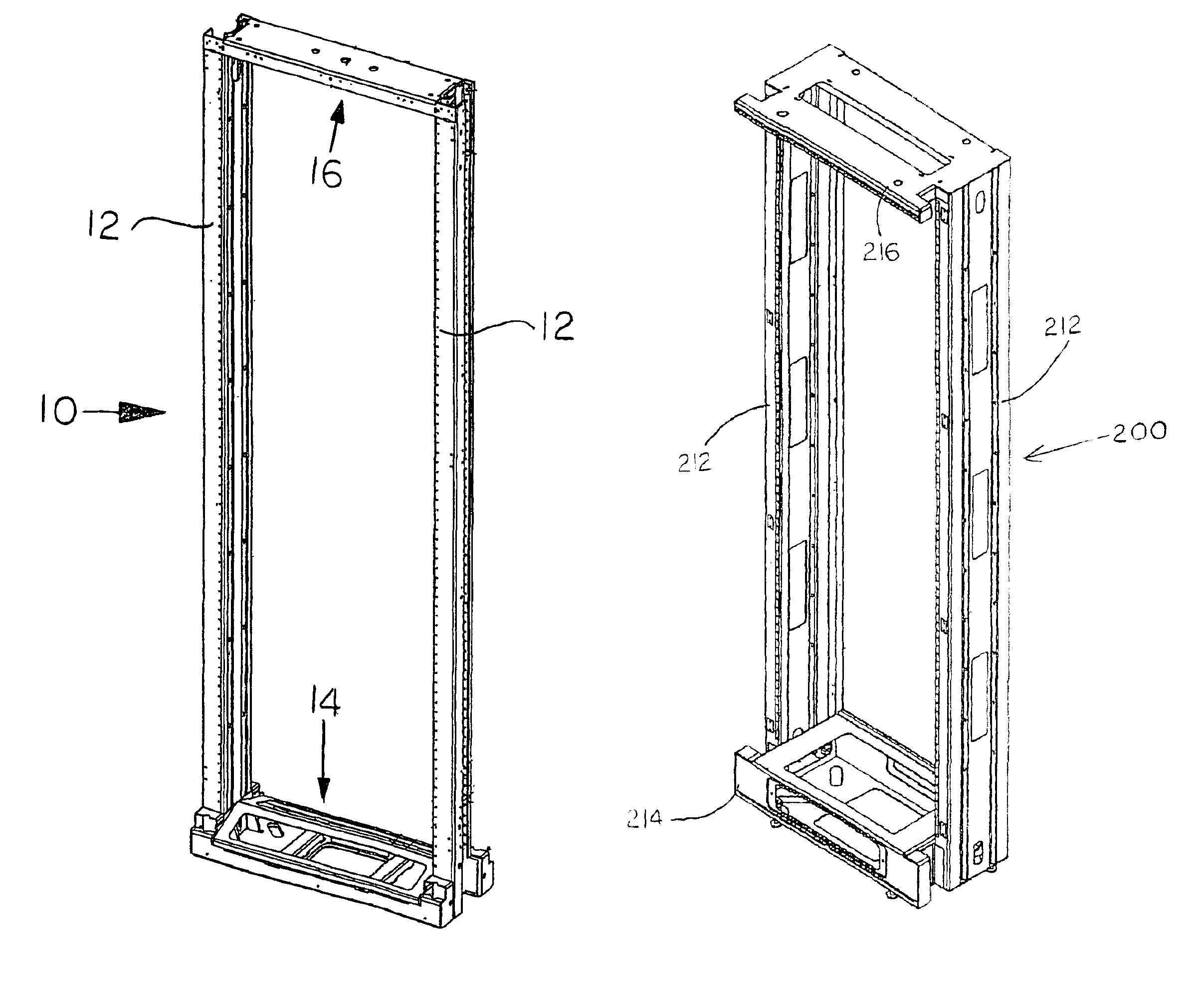 Earthquake resistant equipment rack