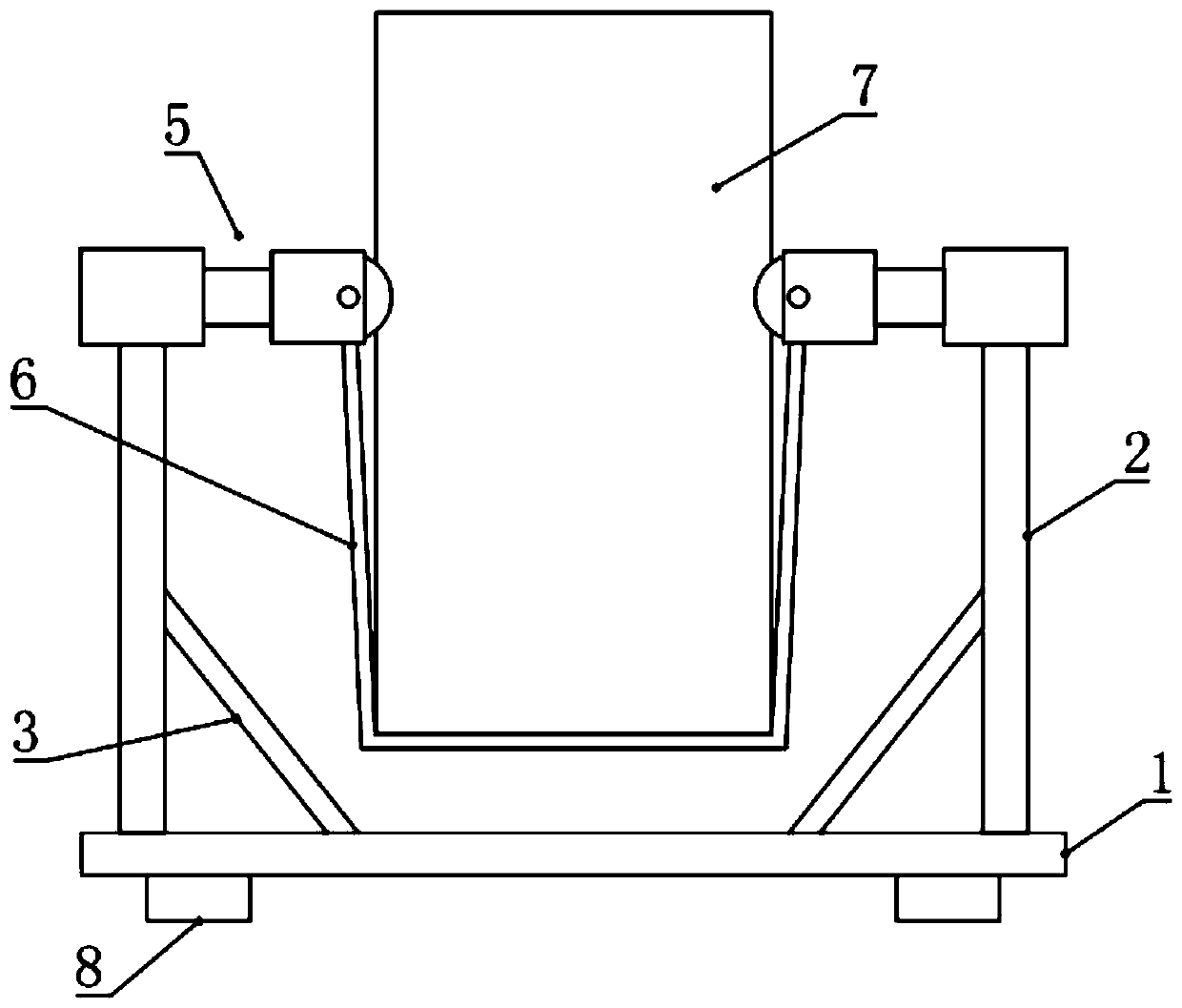 Anti-seismic device of computer case