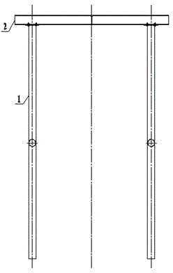 Installation method of electric hoist hanger