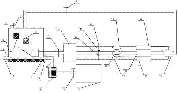 Device and method for testing corrosion of grounding material in soil simulated solution