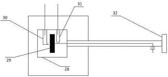 Device and method for testing corrosion of grounding material in soil simulated solution