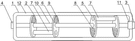 Automobile exhaust pipe noise elimination processing method