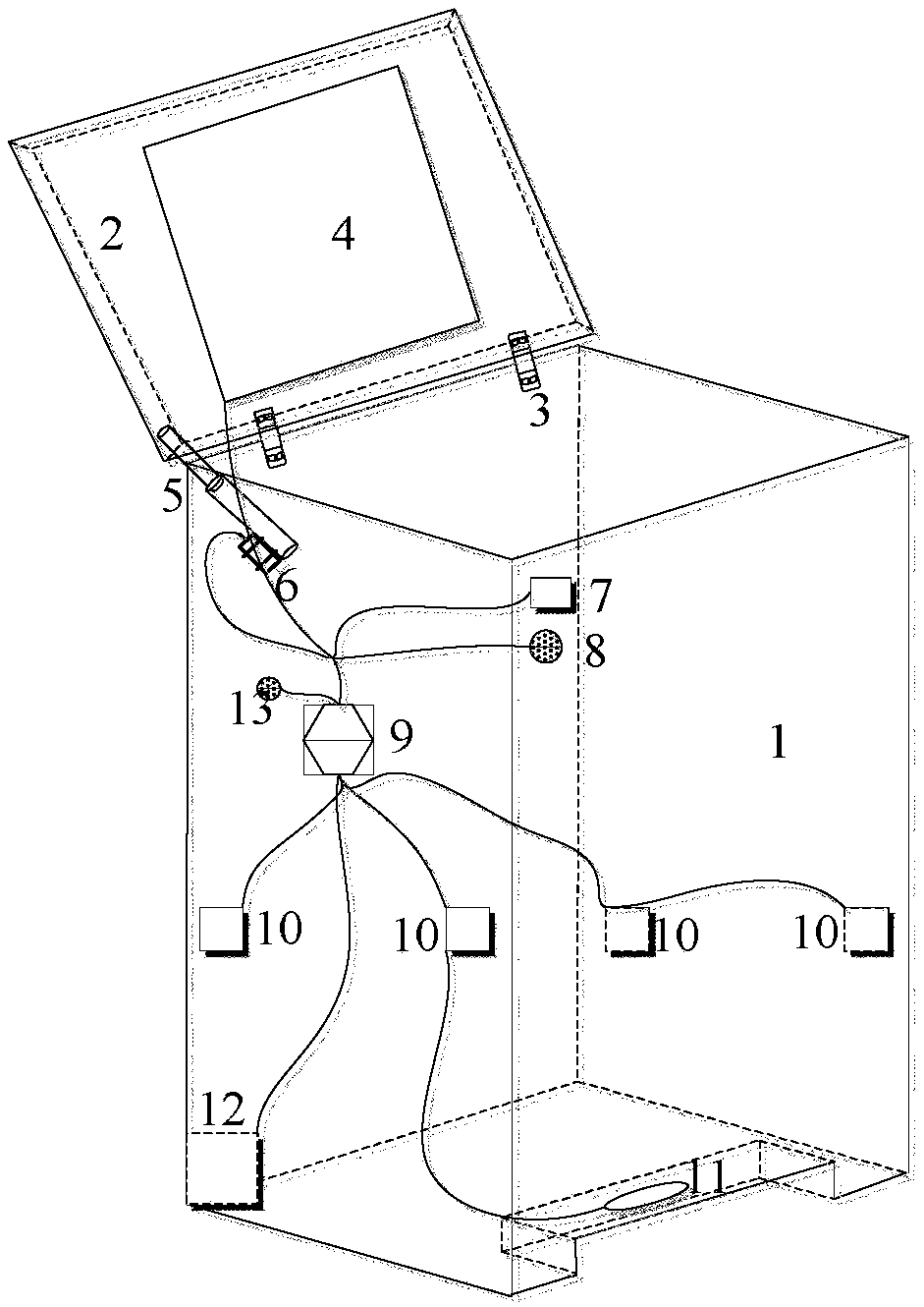 Intelligent trash bin for residential community