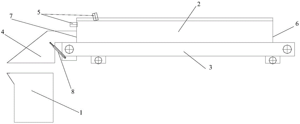 Scrap steel preheating-type heating furnace for steel production conducted through medium-frequency electric furnace