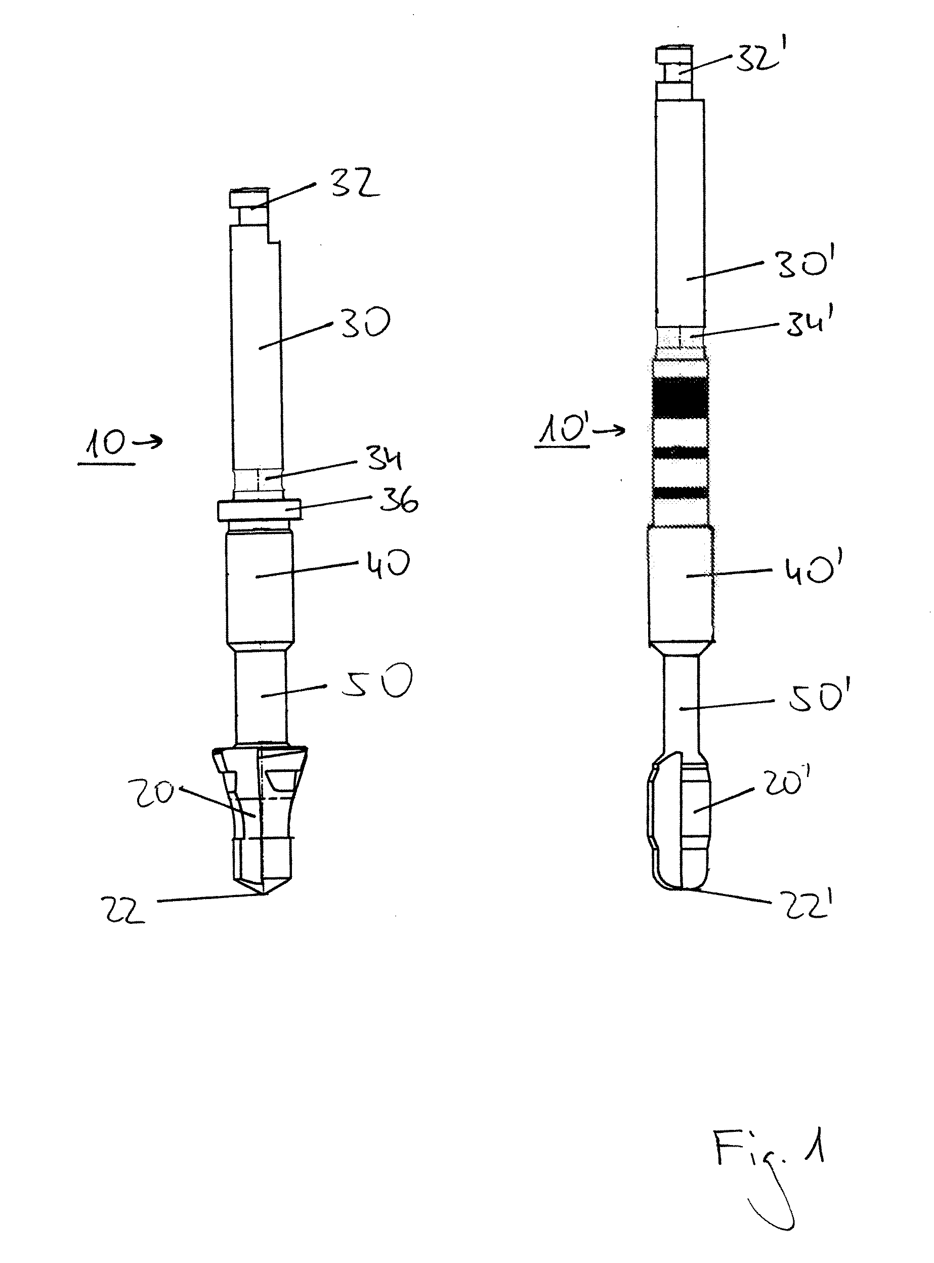 Set of dental drills