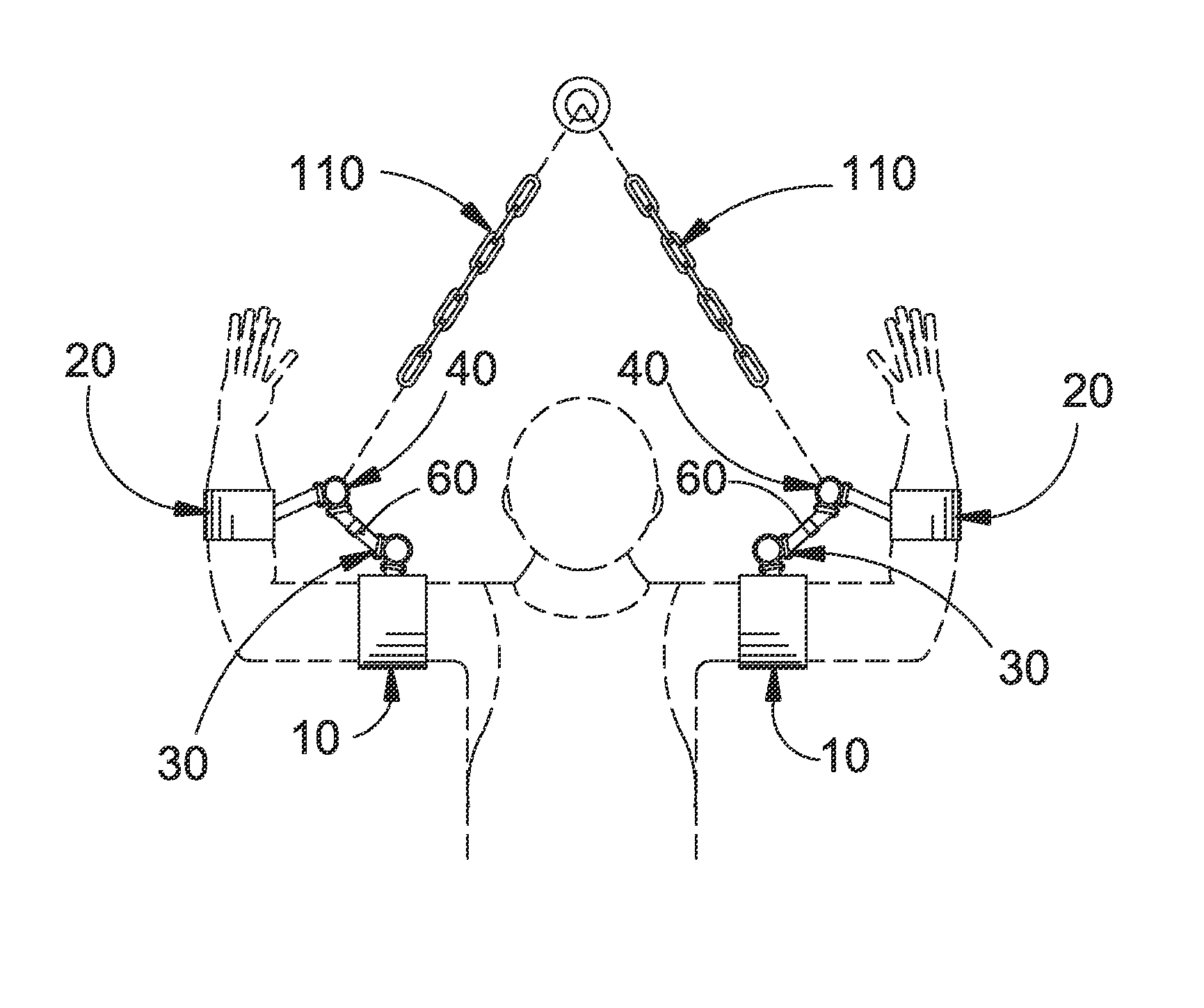 Method and hands-free apparatus for muscle isolation during weight lifting exercise