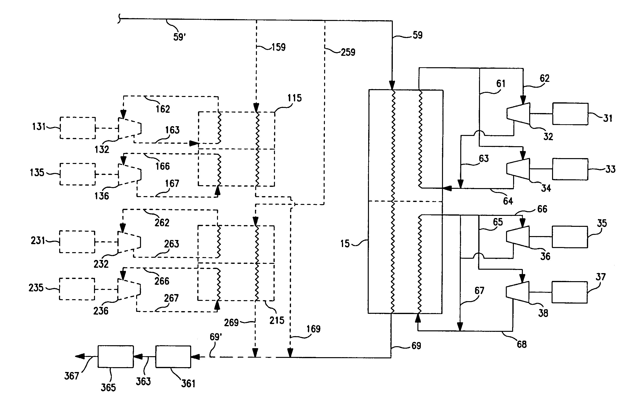 Modular LNG process