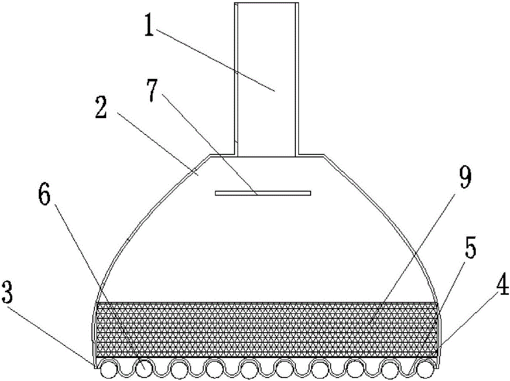 Filler type falling film uniform distributor