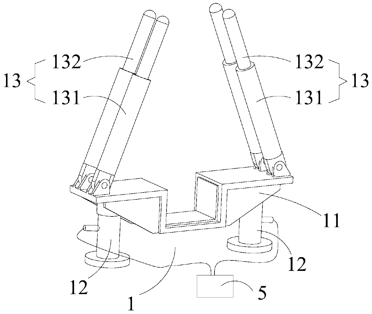 Method for erecting T-shaped beam by using small-sized machinery