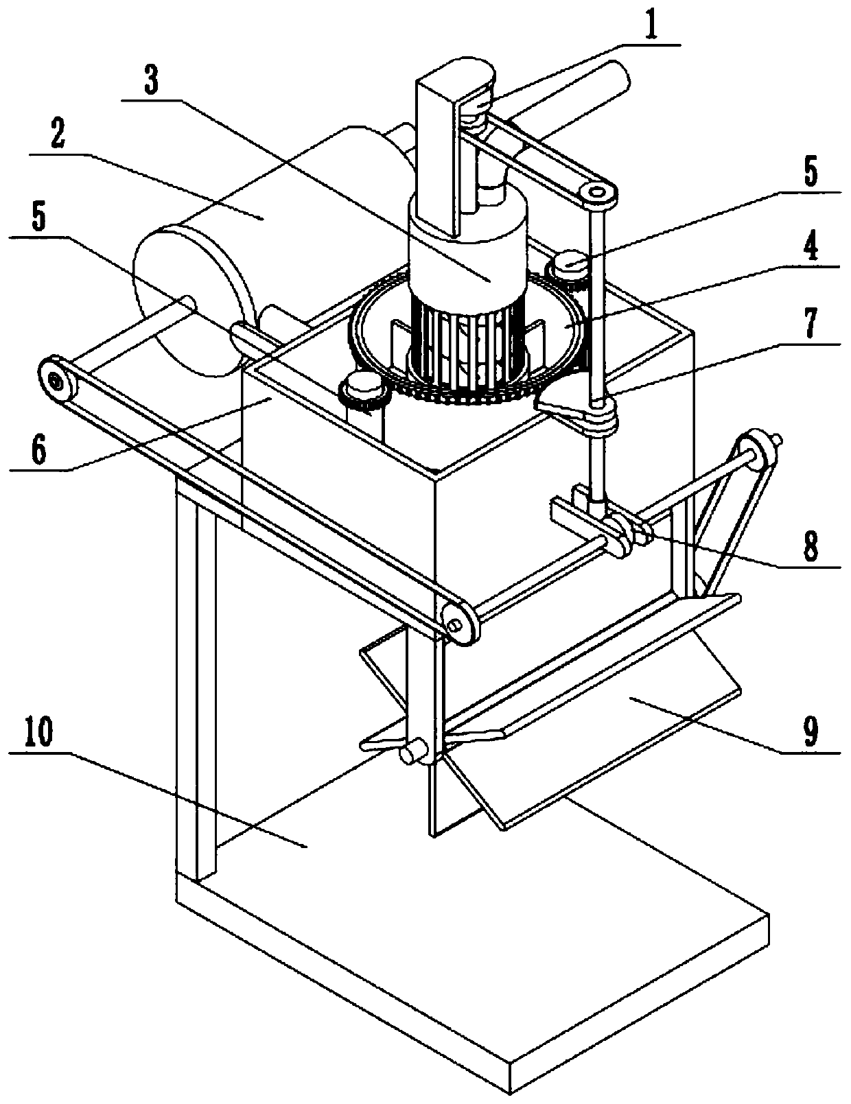 A garden sewage treatment device