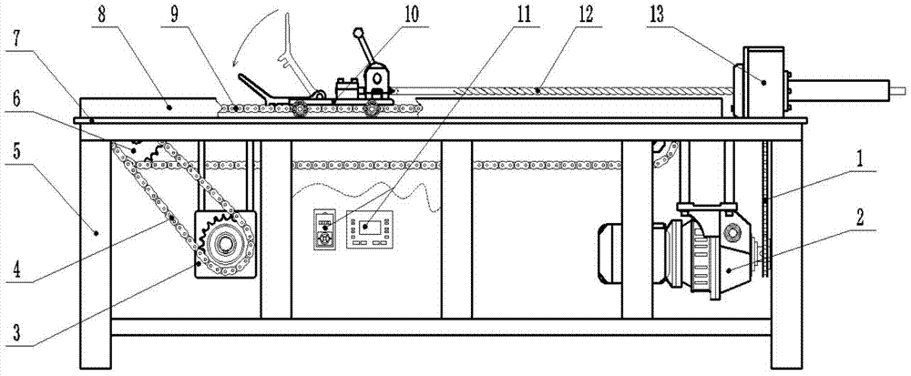 A tube drawing machine