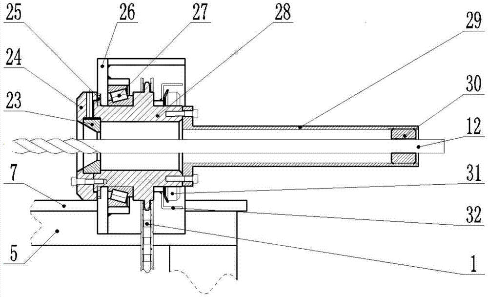 A tube drawing machine