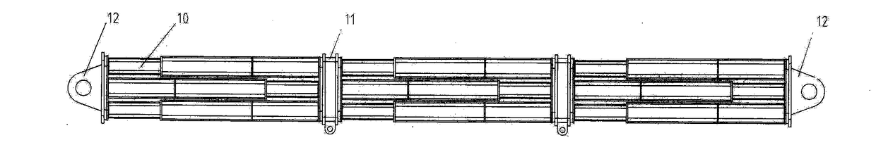 A self-resetting elastic sleeve type single point mooring system