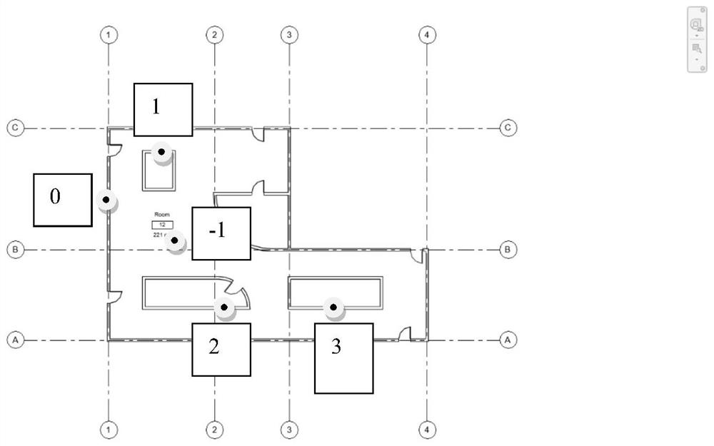 Method and system for calculating point-to-point shortest path in plane in building