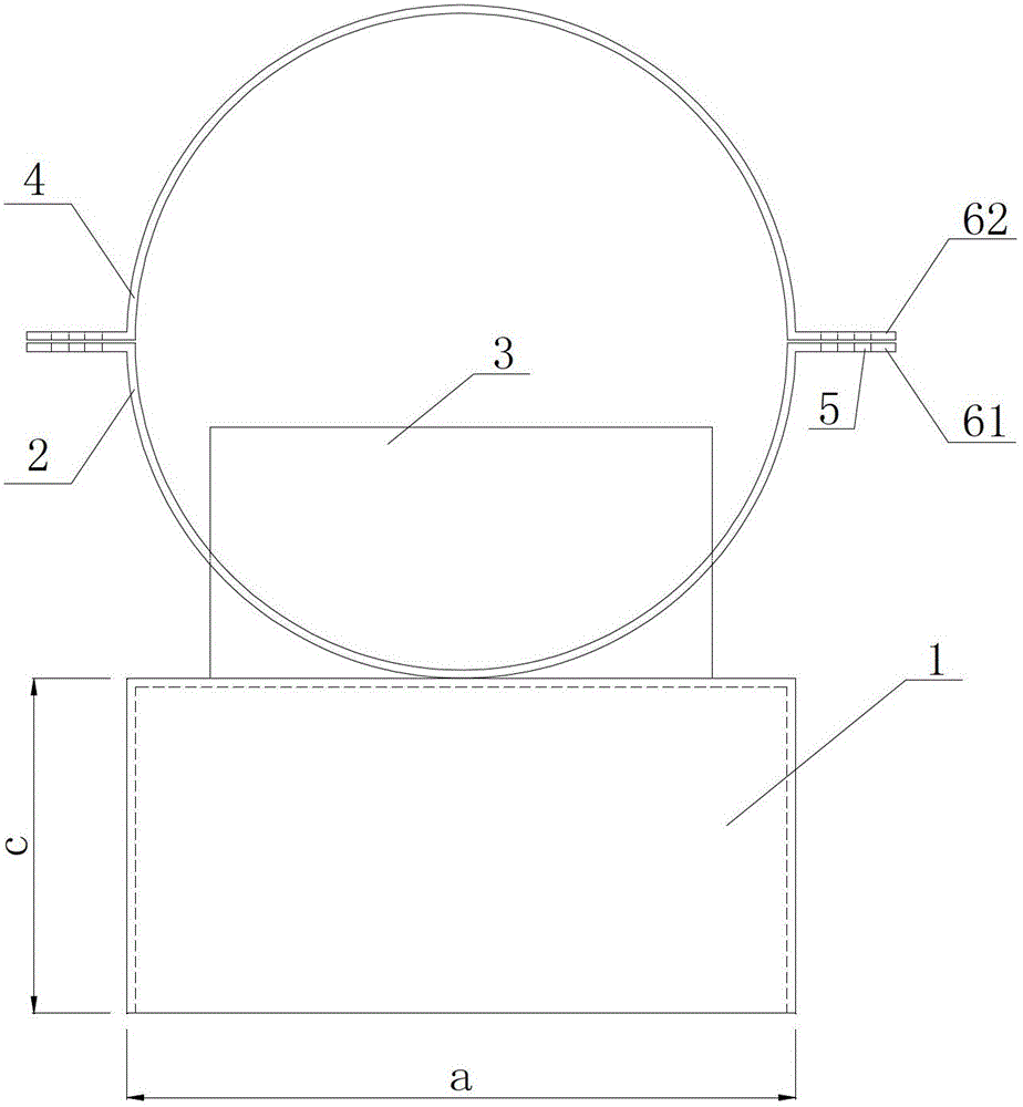 Steel structure connecting device of wood-stone composite bridge