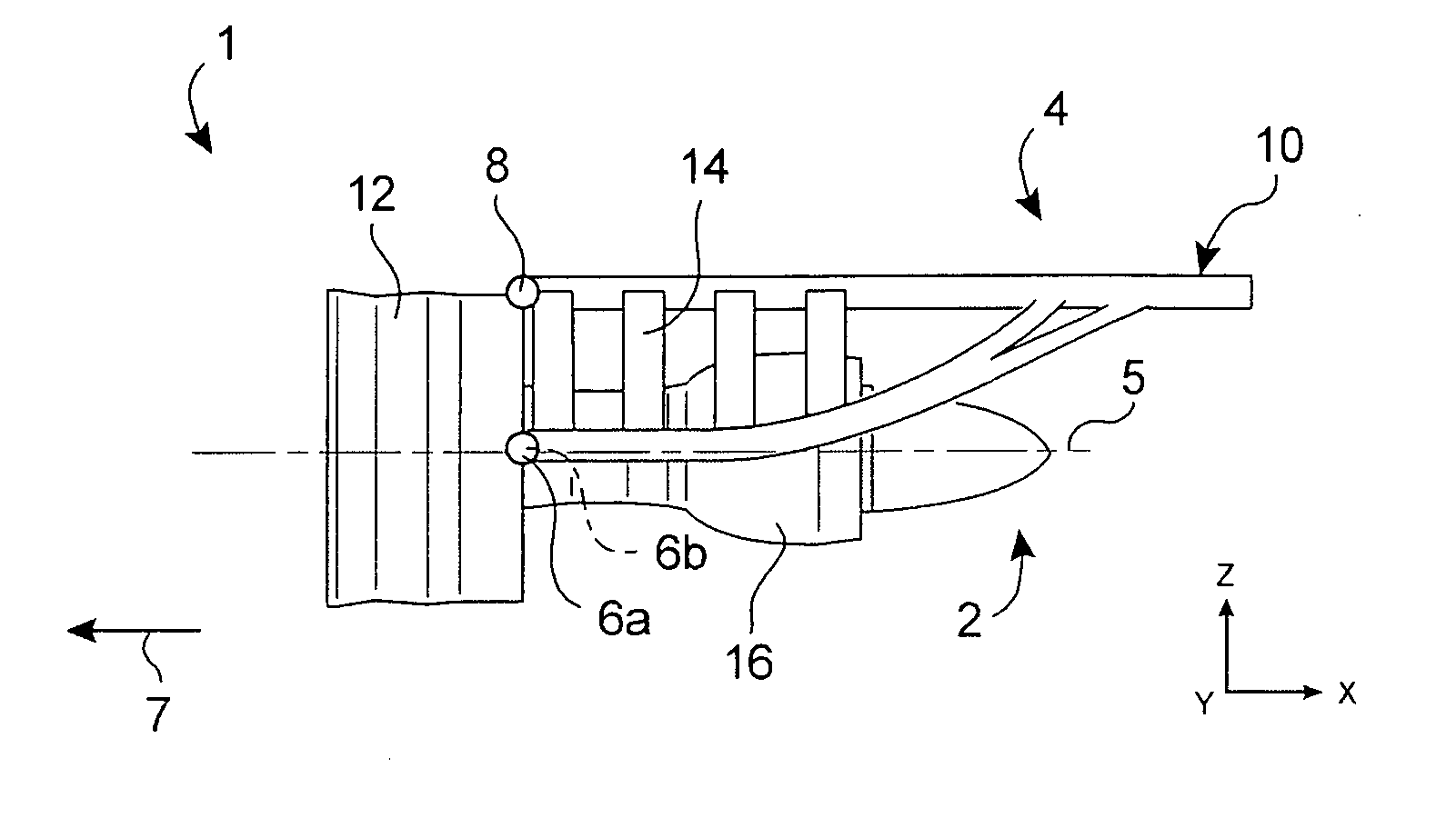 Turbojet Pylon for Aircraft