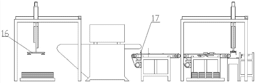 A pvc floor automatic punch assembly line system