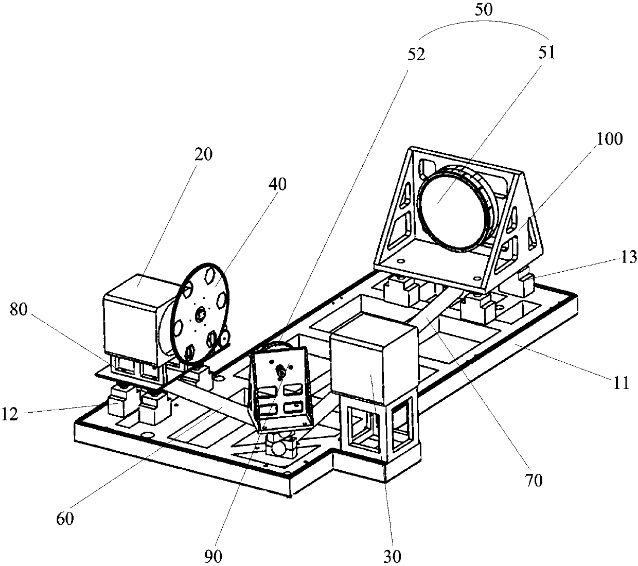 High and low-temperature infrared imaging system detecting device