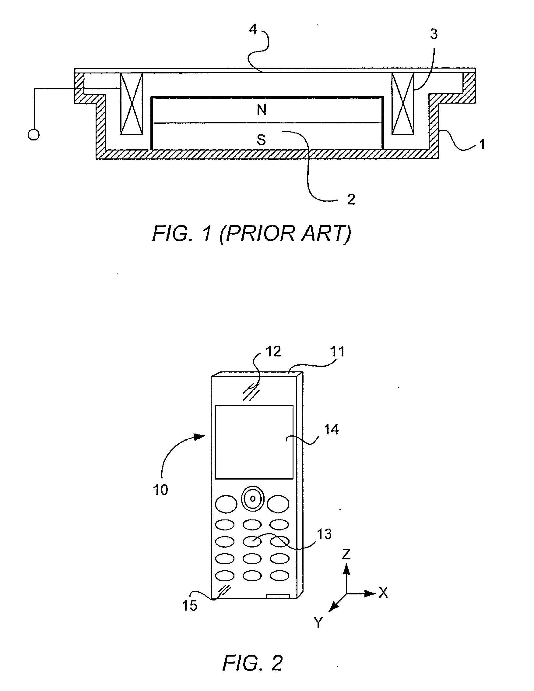 Vibration speaker and a portable electronic device comprising the vibration speaker