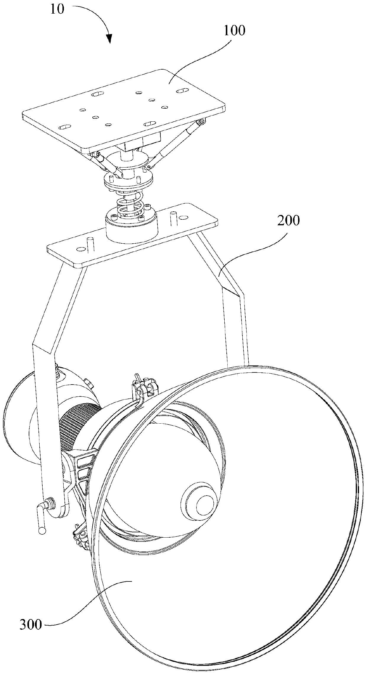 Vibration-absorbing base of lamp and floodlight adopting the vibration-damping base