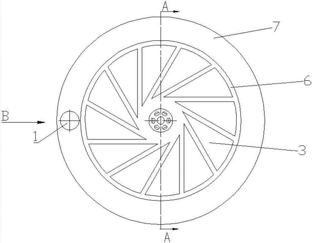 Gas turbine low-pollution combustion chamber single-vortex head structure