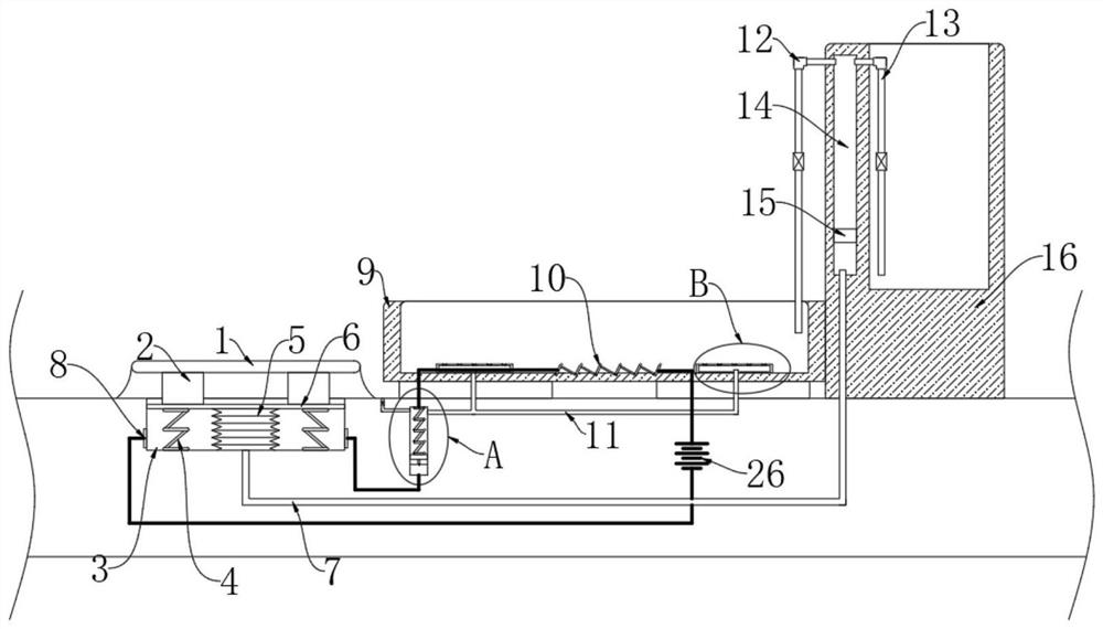 A water feeding system for animal husbandry with mixed functions