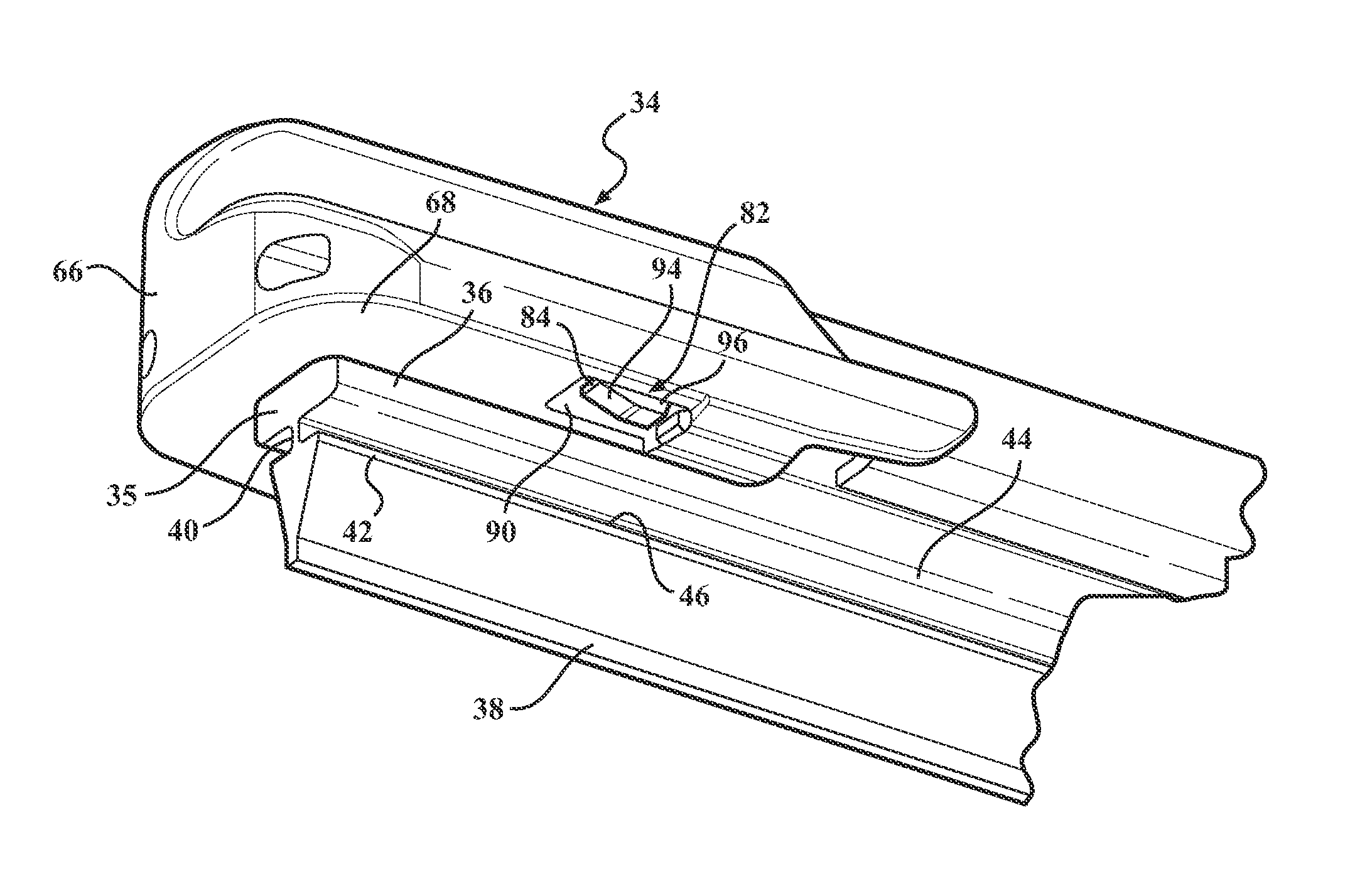 Beam blade wiper assembly having self-locking end cap