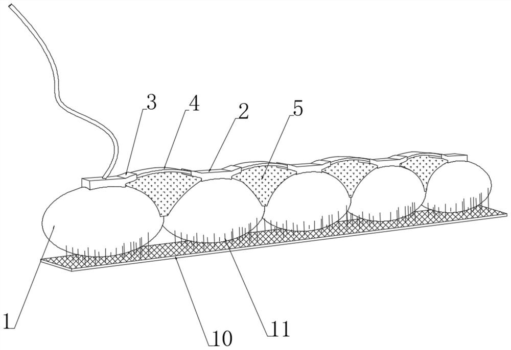 Oil absorption floating felt based on non-woven fabric outer package