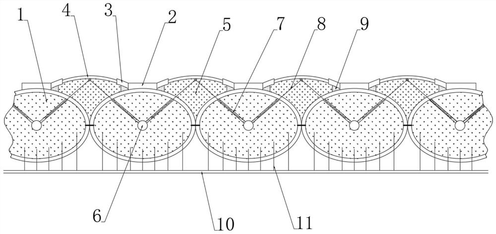 Oil absorption floating felt based on non-woven fabric outer package