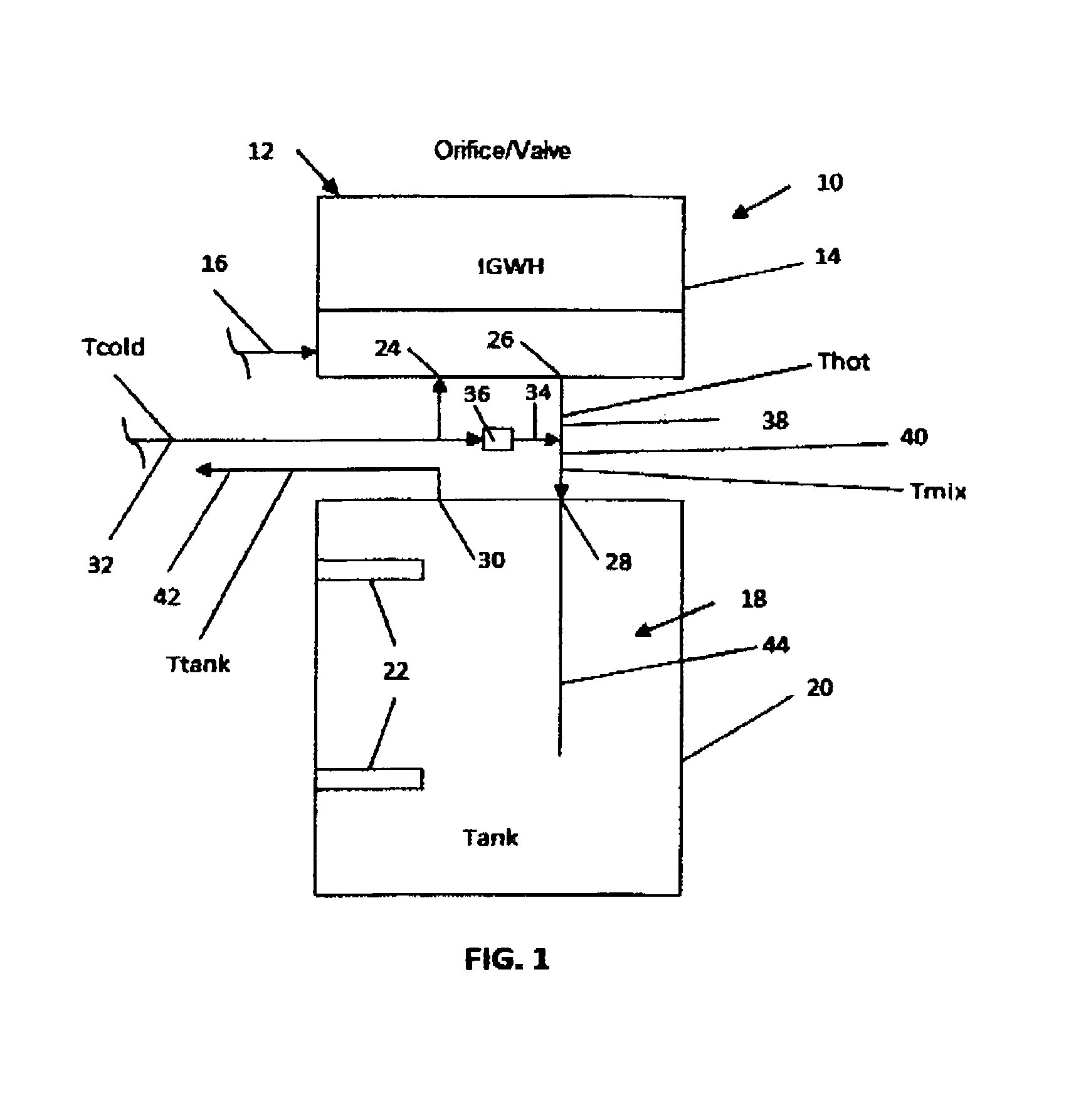 Fixed and selectively fixed bypass pumpless instantaneous / storage water heater system