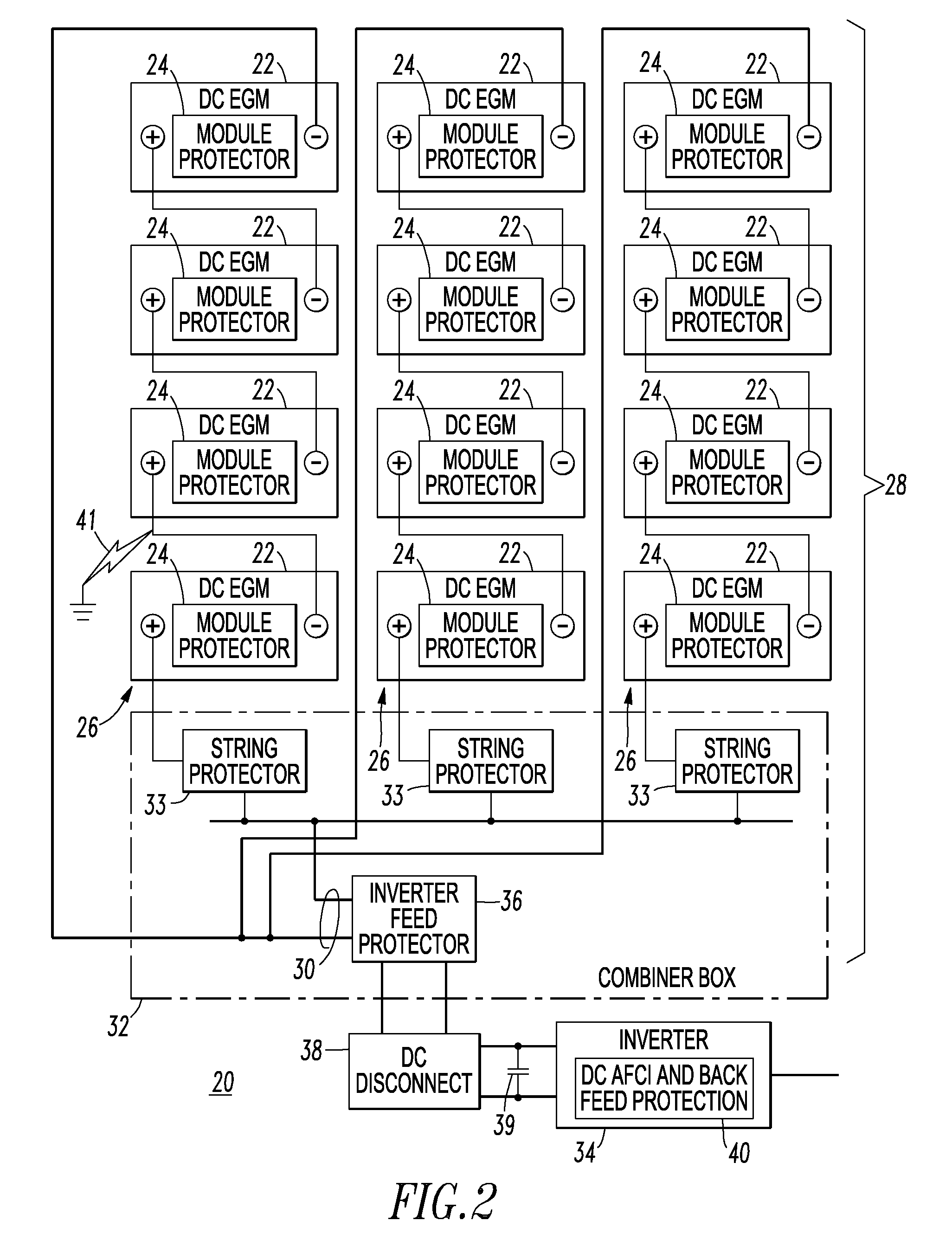 Direct current arc fault circuit interrupter, direct current arc fault detector, noise blanking circuit for a direct current arc fault circuit interrupter, and method of detecting arc faults