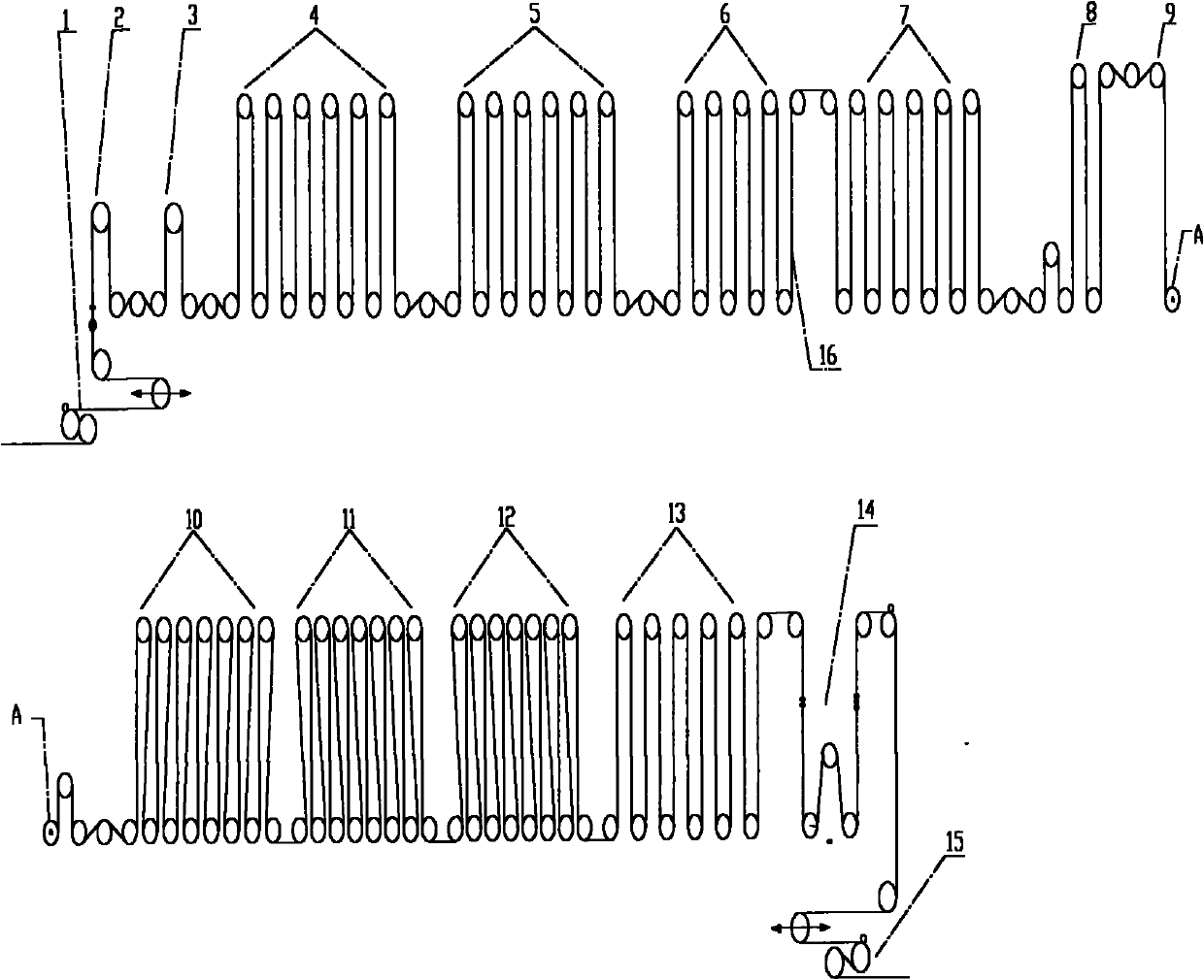 Method for setting in-furnace tension of continuous annealing unit on line