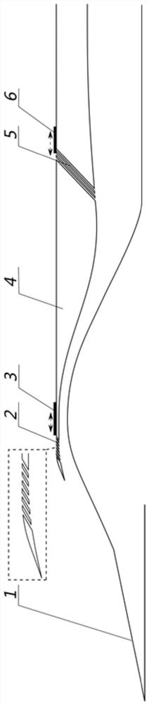 A controllable air intake channel and method based on a leak slit switch