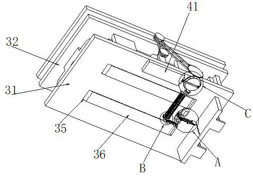 Detection device for diaphragm type clamping cylinder production