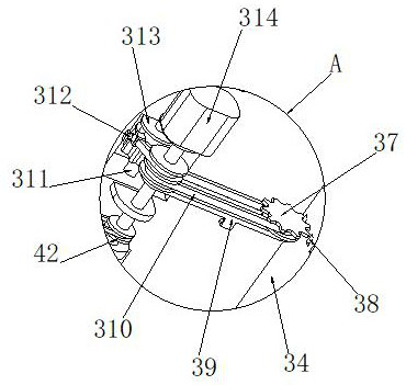 Detection device for diaphragm type clamping cylinder production