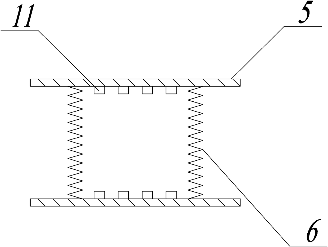 Device and method for simulating stress of annular tunnel tire-type lining supporting structure