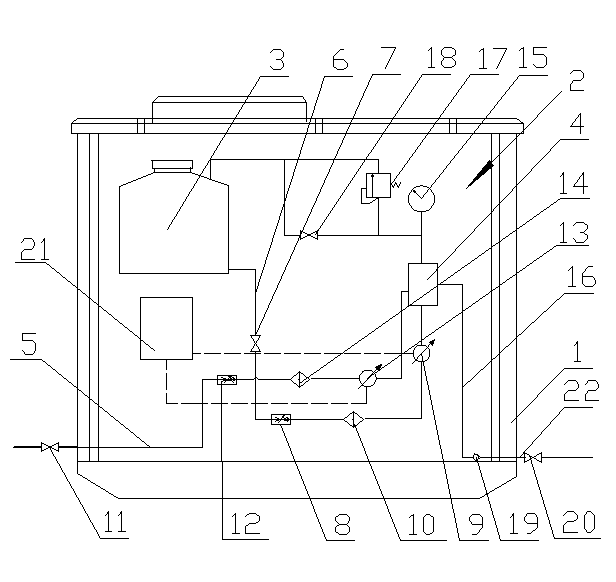 Three-compound combination flooding scale-prevention water and chemical adding device for wellhead