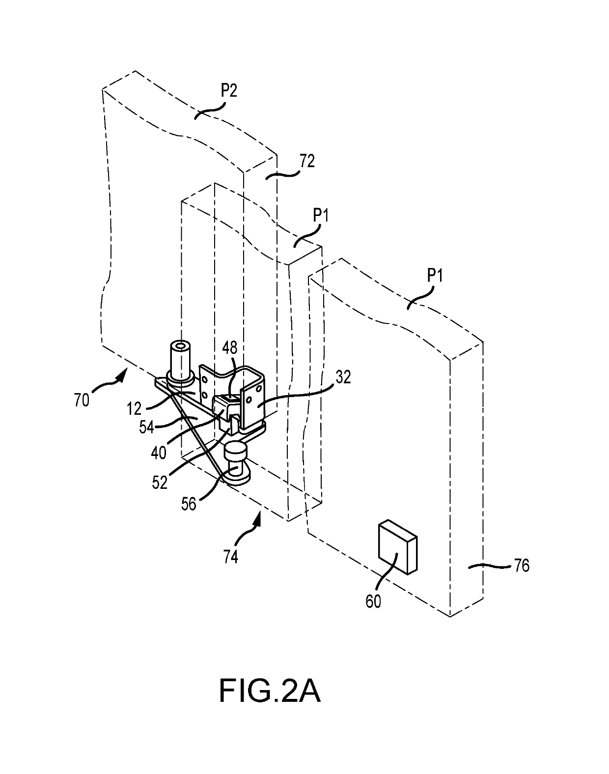 Automatically actuated door lock system