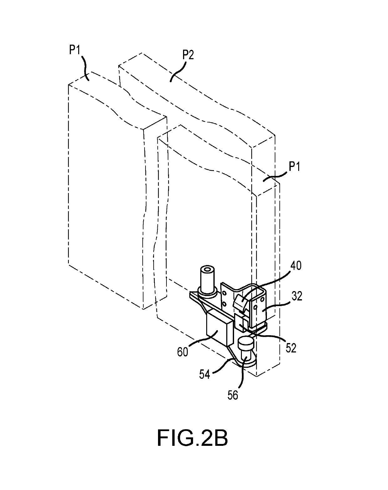 Automatically actuated door lock system