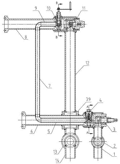 Anti-freezing and anti-theft watering gathering and transportation process flow valve bank for oil well