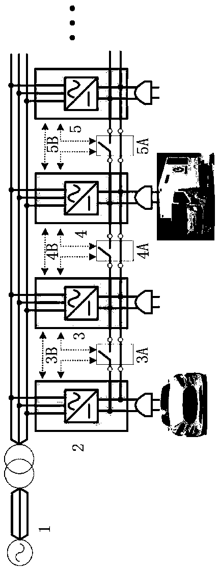 Multi-power stage parallel fast charging system and method