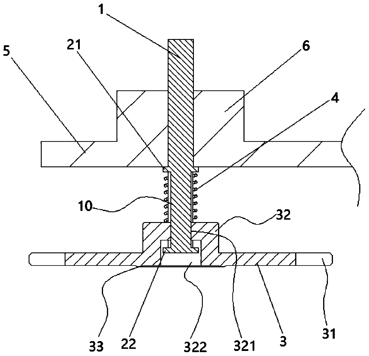 Efficient aluminum template slag removing mechanism