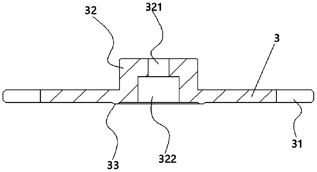 Efficient aluminum template slag removing mechanism