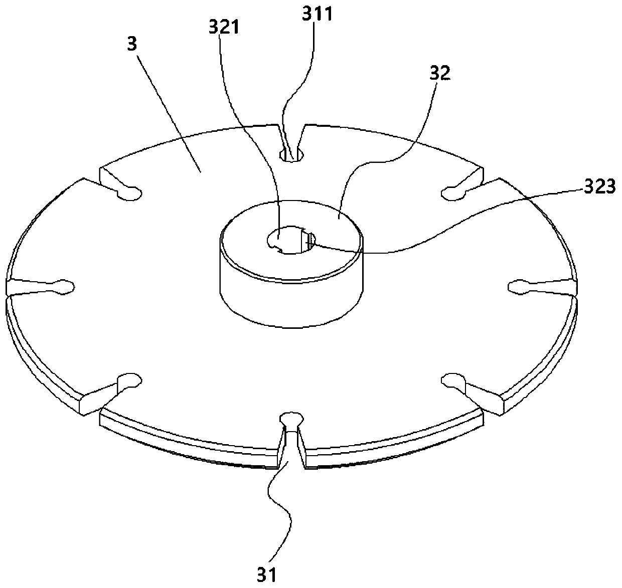 Efficient aluminum template slag removing mechanism